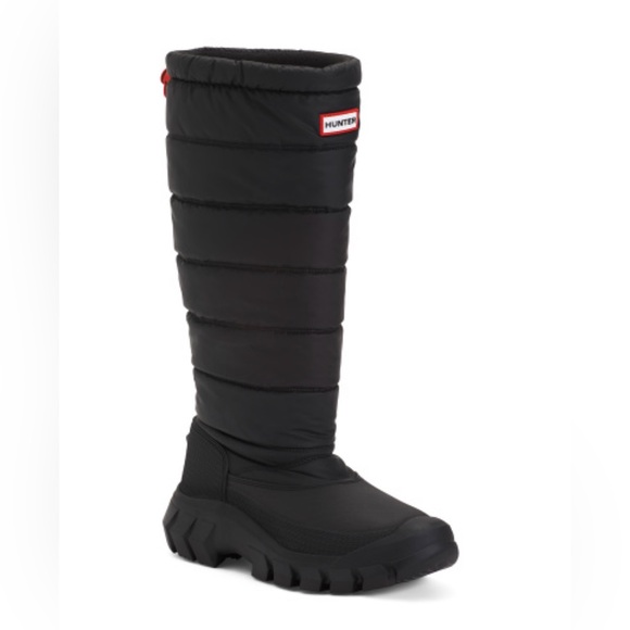 Hunter Waterproof Intrepid Tall Snow Boot in Black - Picture 6 of 12
